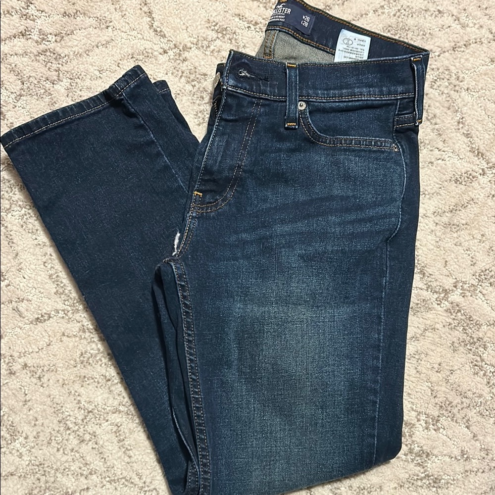Hollister Men's Blue Jeans Slim straight 26x28